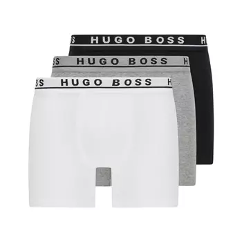 Hugo Boss Style 3-pack Boxer Brief, Vit/grå/svart