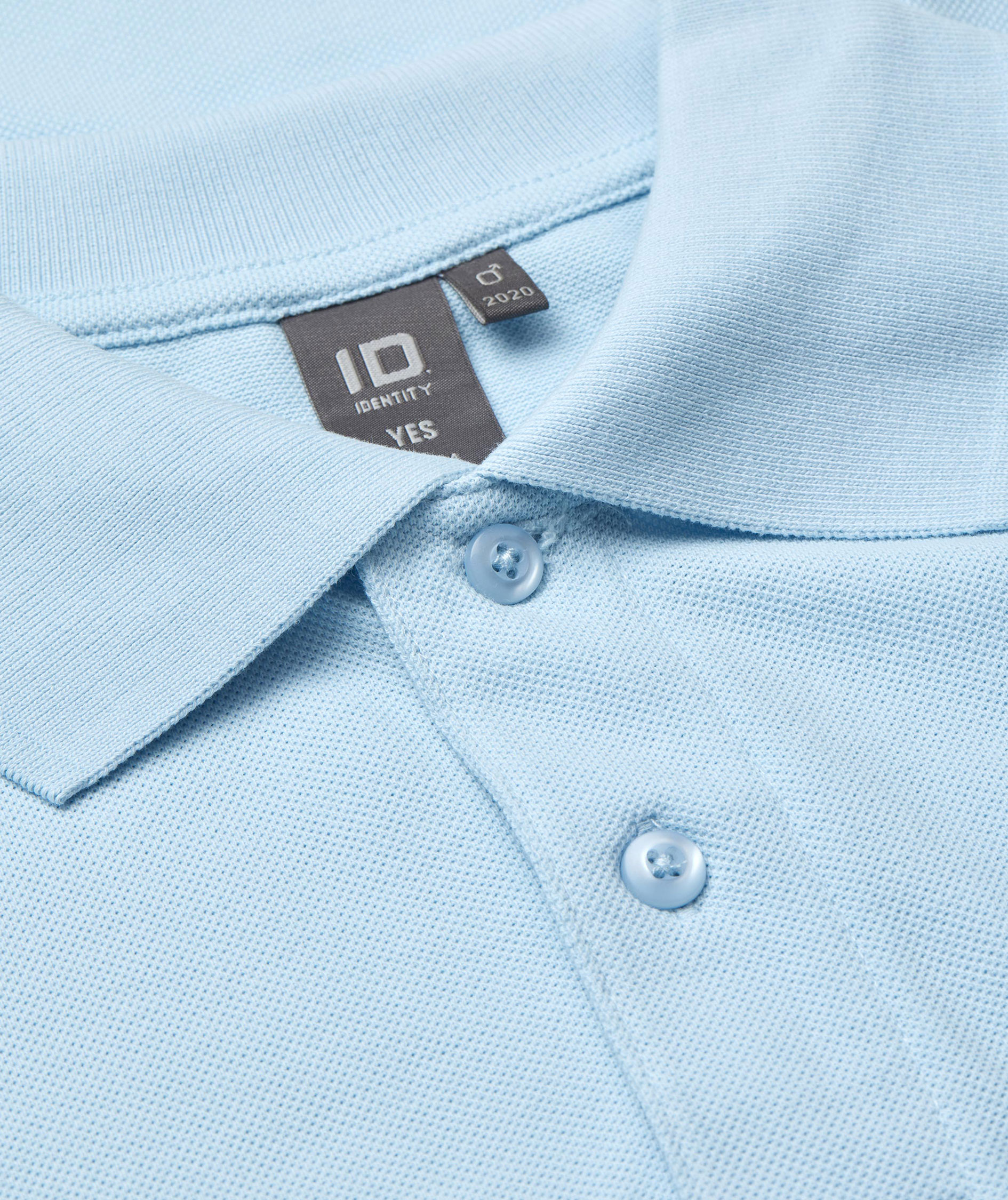 ID Yes Poloshirt, Hellblau, large image number 3