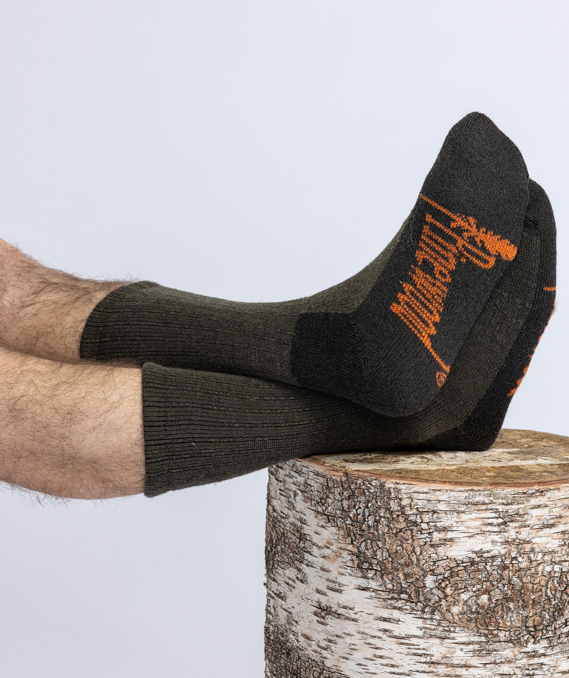 Pinewood Hunters Terry str&oslash;mper med uld, Green/Dark Green, large image number 2