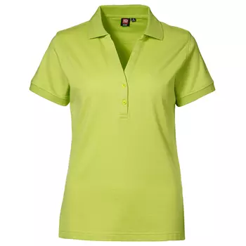 ID Piqué Damen Poloshirt, Lime Grün