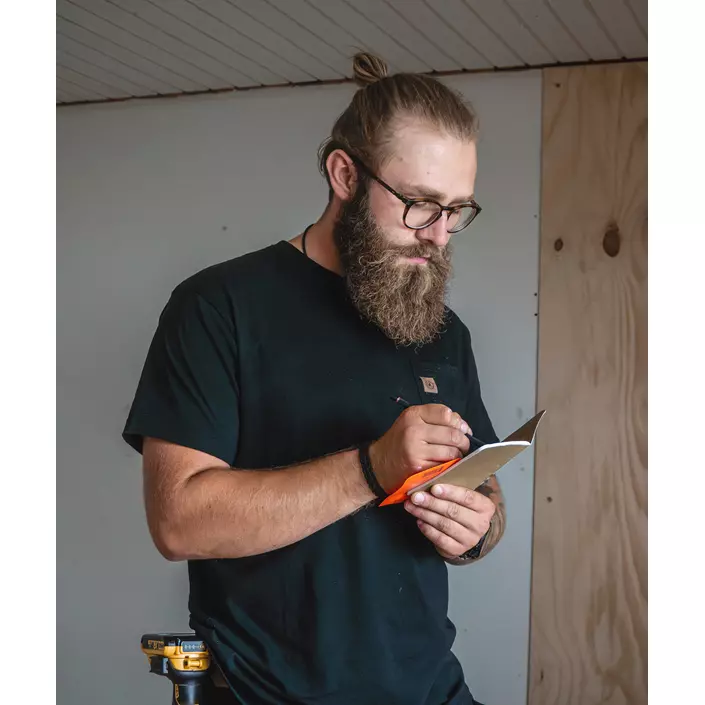 Westborn T-shirt med brystlomme, Black, large image number 1