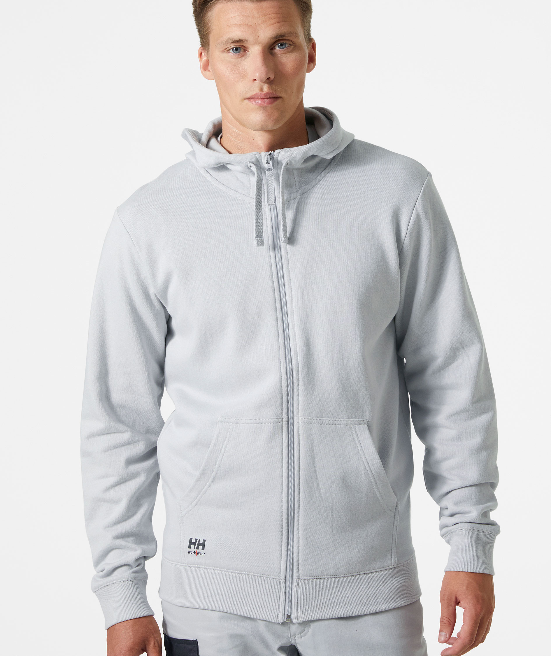 Helly Hansen Classic hoodie med dragkedja, Grey fog, large image number 1