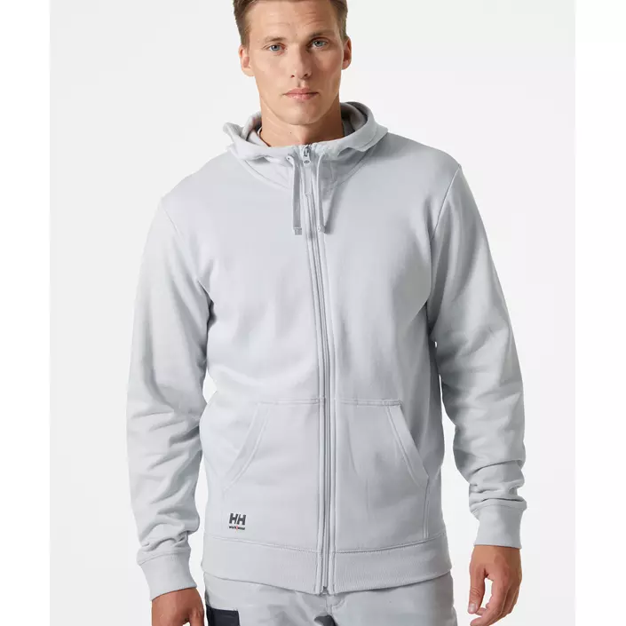 Helly Hansen Classic hoodie med dragkedja, Grey fog, large image number 1
