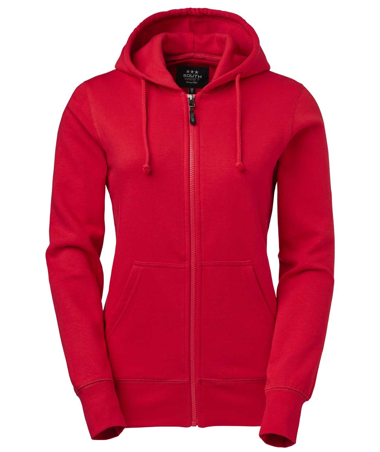 South West Georgia women's hoodie, Red, Red, swatch