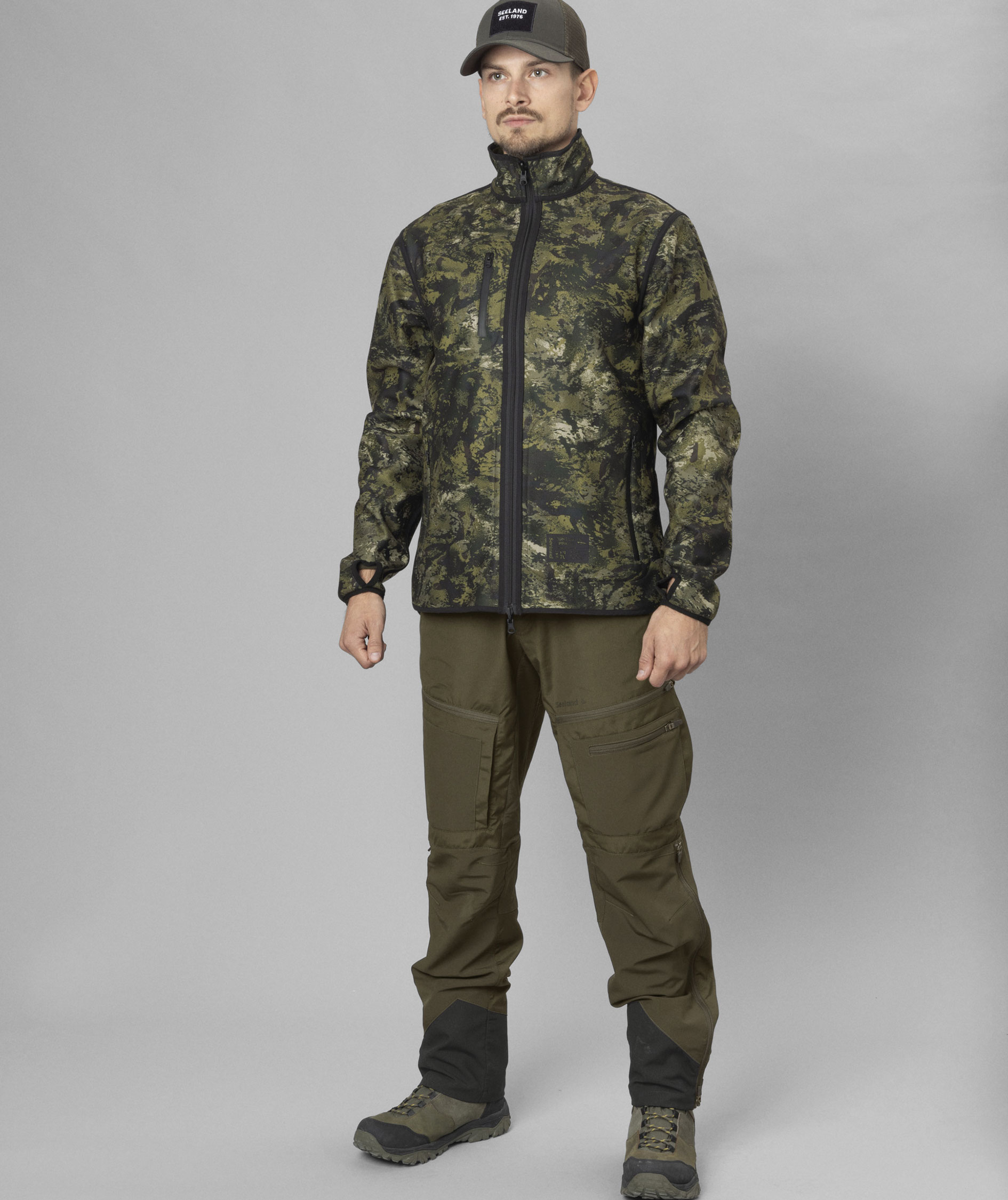 Seeland Rogue Fleece Wendejacke, Light pine/Invis green, large image number 8