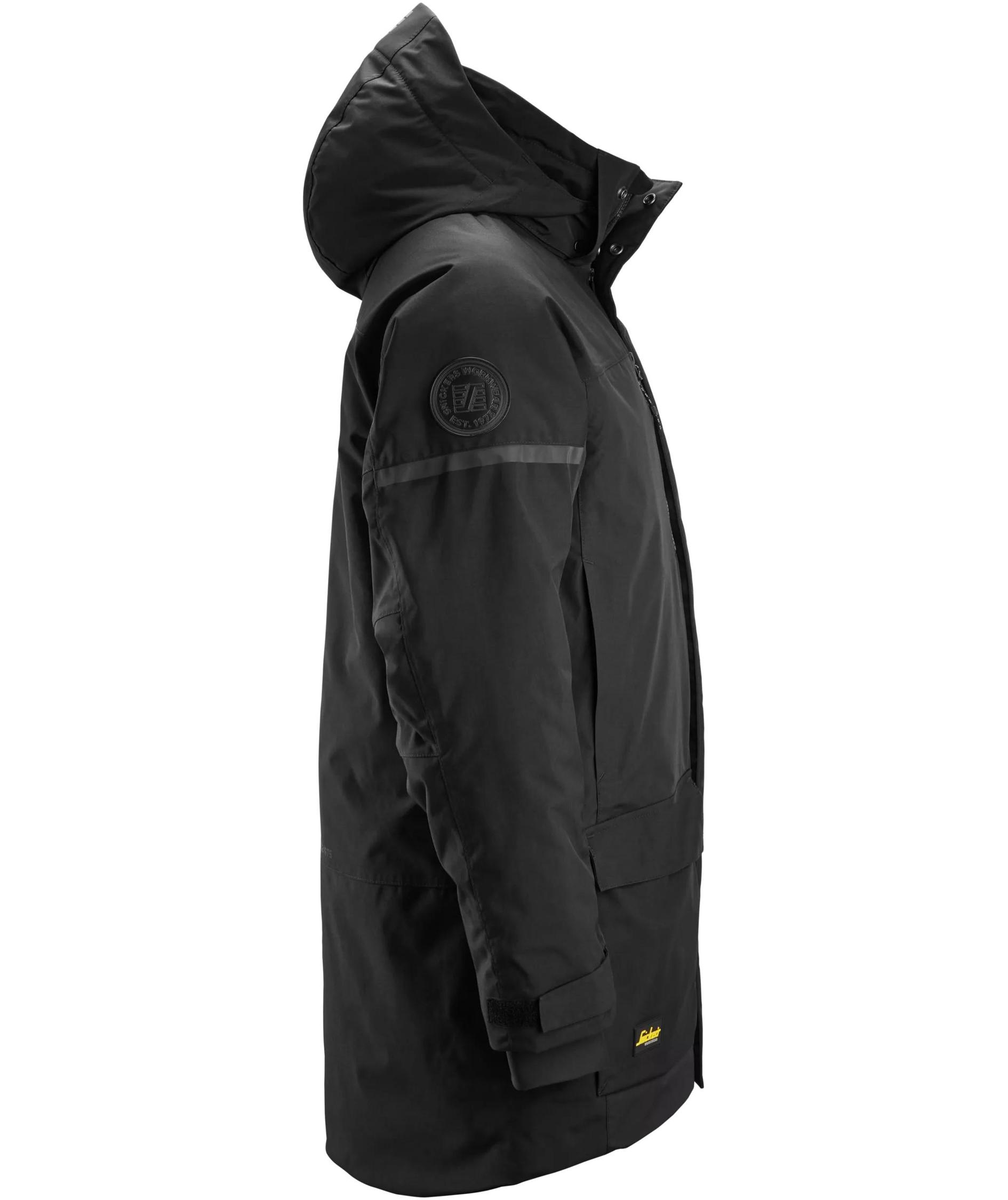 Snickers AllroundWork parka 1801, Black, large image number 4