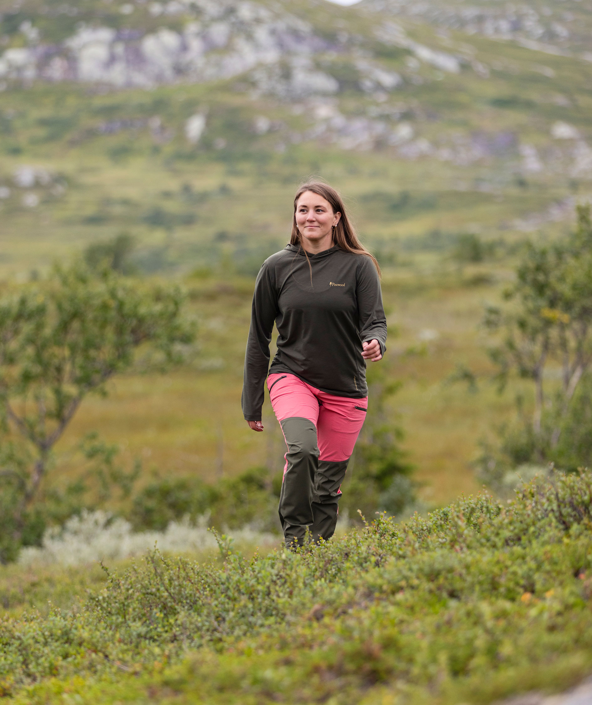 Pinewood NatureSafe dame h&aelig;ttetr&oslash;je, Moss green, large image number 1