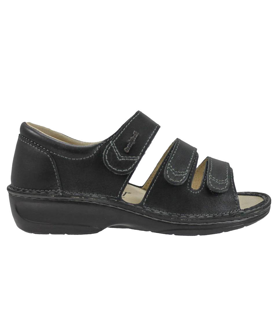 OrtoMed Orthopedic Rehabilition therapy sandals, Black