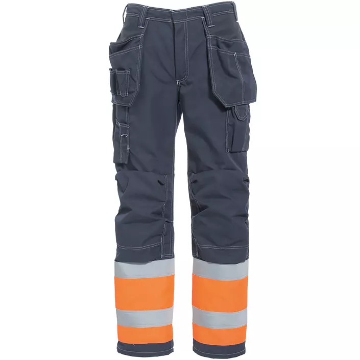 Tranemo Aramid craftsman trousers, Marine/Hi-Vis Orange, large image number 0
