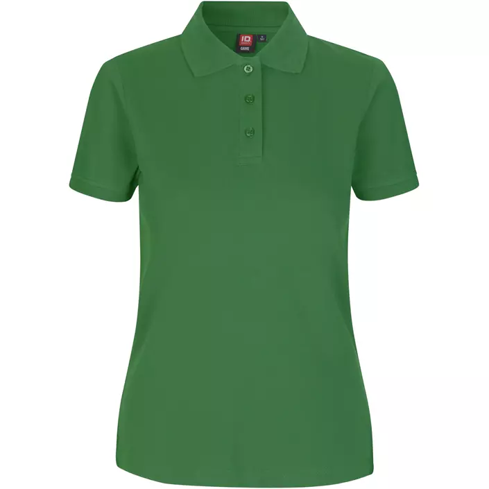 ID women's Pique Polo T-shirt with stretch, Green, large image number 0