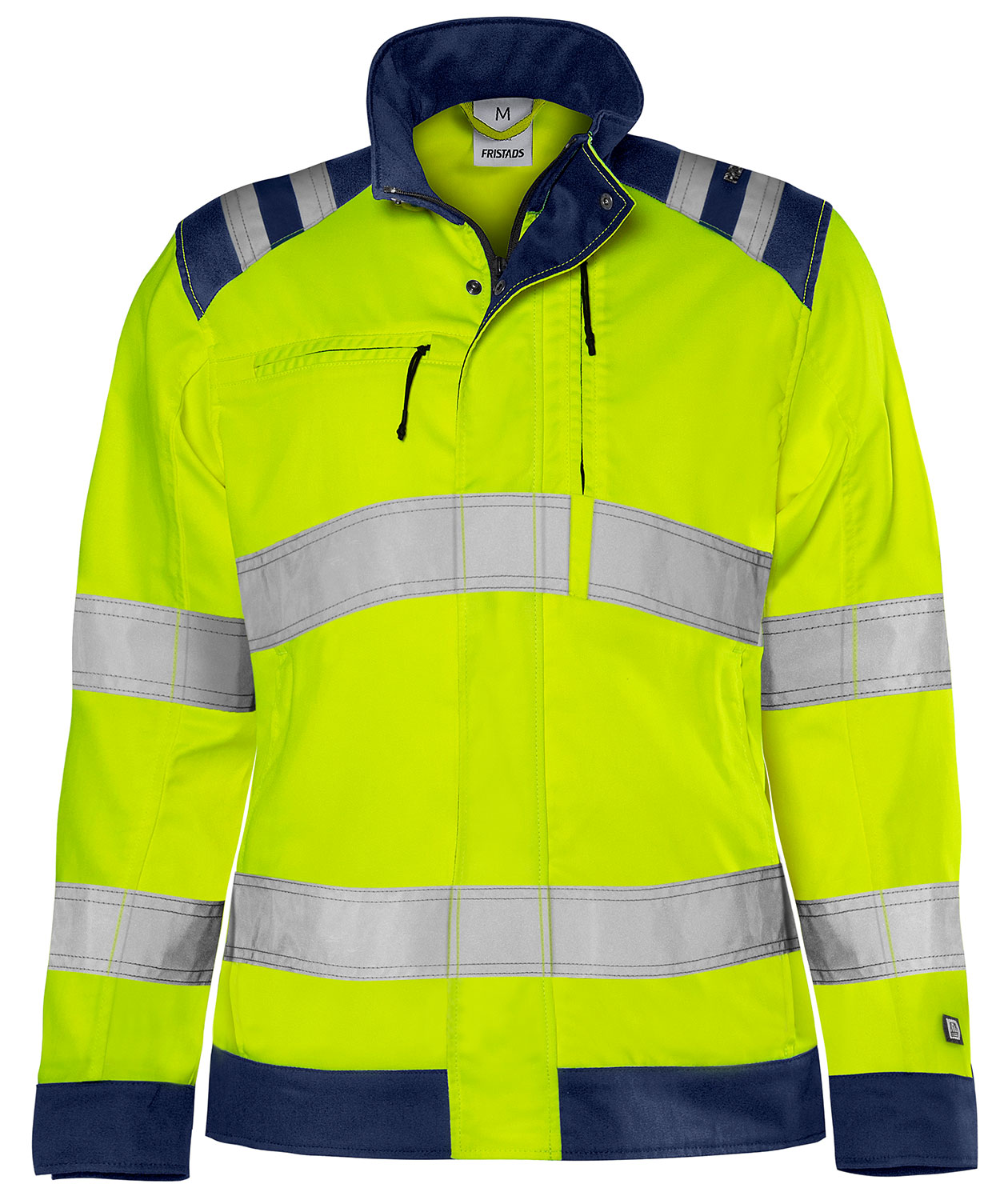 Fristads Green women's work jacket&nbsp;4067 GPLU, Hi-Vis yellow/marine, large image number 0