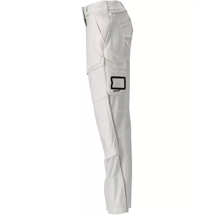 Mascot Customized diamond fit women's work trousers full stretch, White, large image number 3