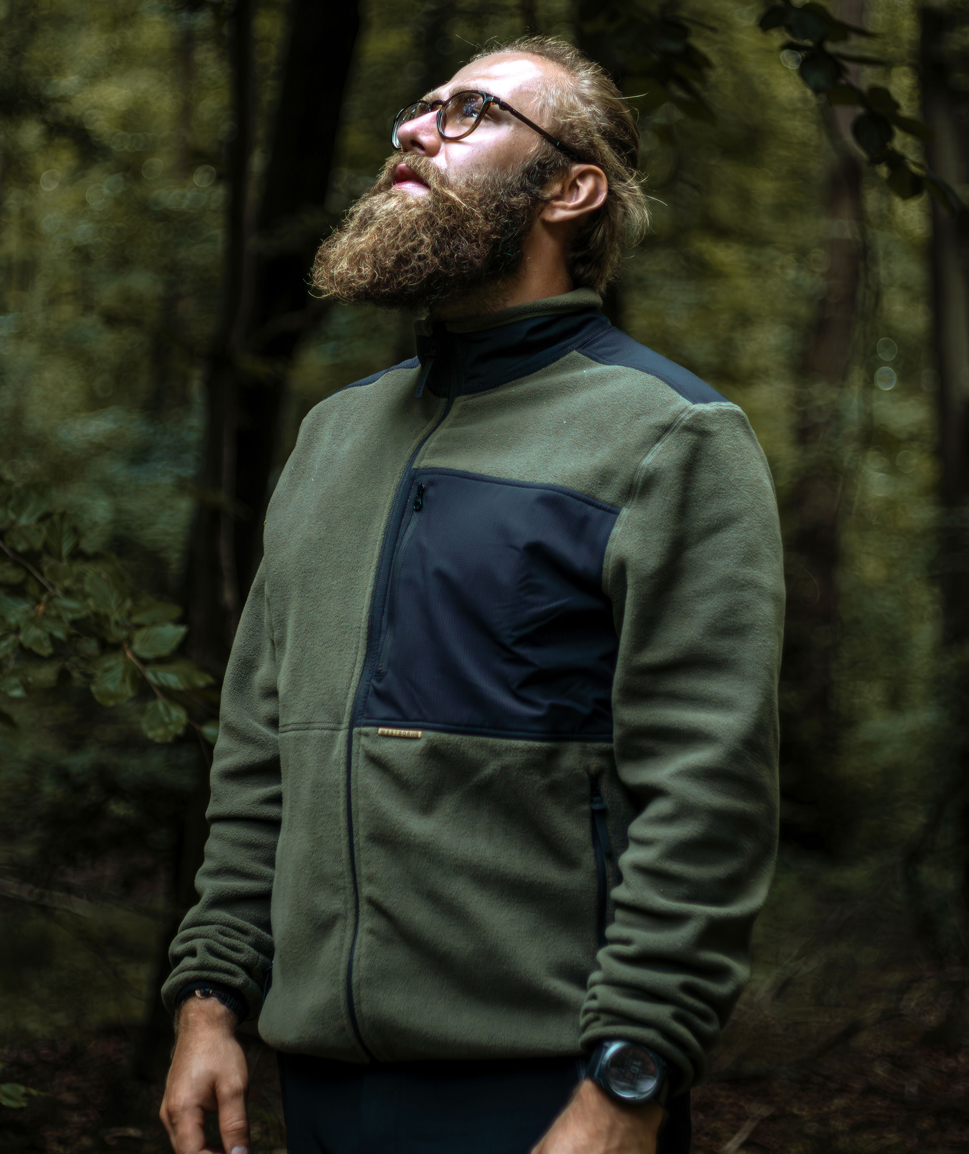 Westborn microfleece jacka, Dusty Olive, large image number 3