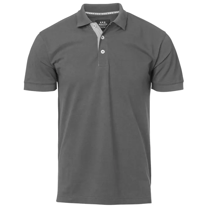 South West Morris polo T-shirt, Graphite, large image number 0