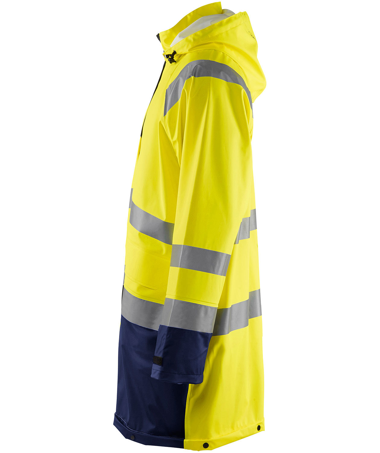 Bl&aring;kl&auml;der raincoat, Hi-vis Yellow/Marine, large image number 2