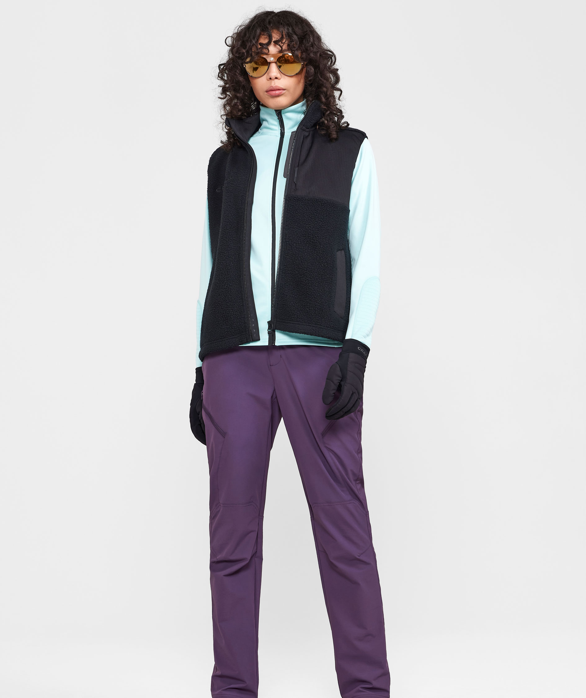 Craft ADV Explore women's fibre pile vest, Black, large image number 3