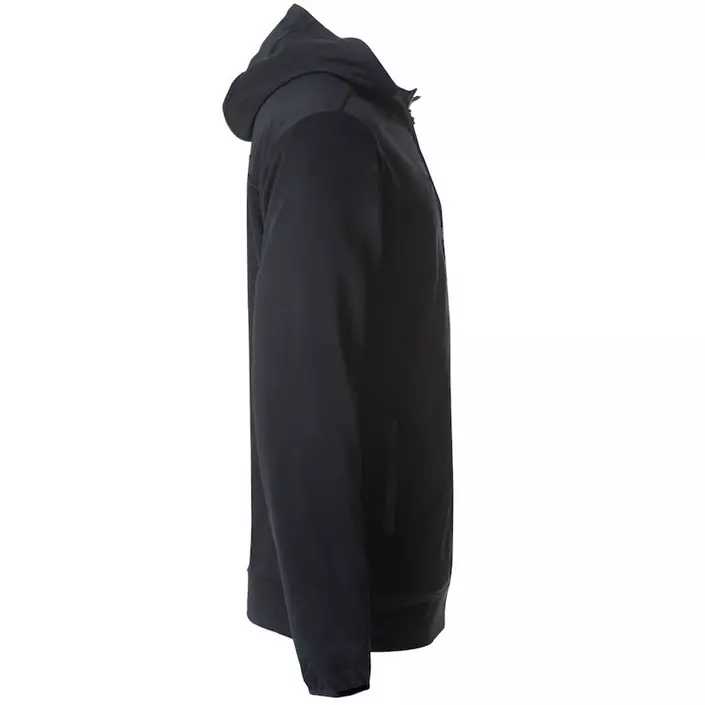 Clique Ottawa hoodie with full zipper, Black, large image number 2