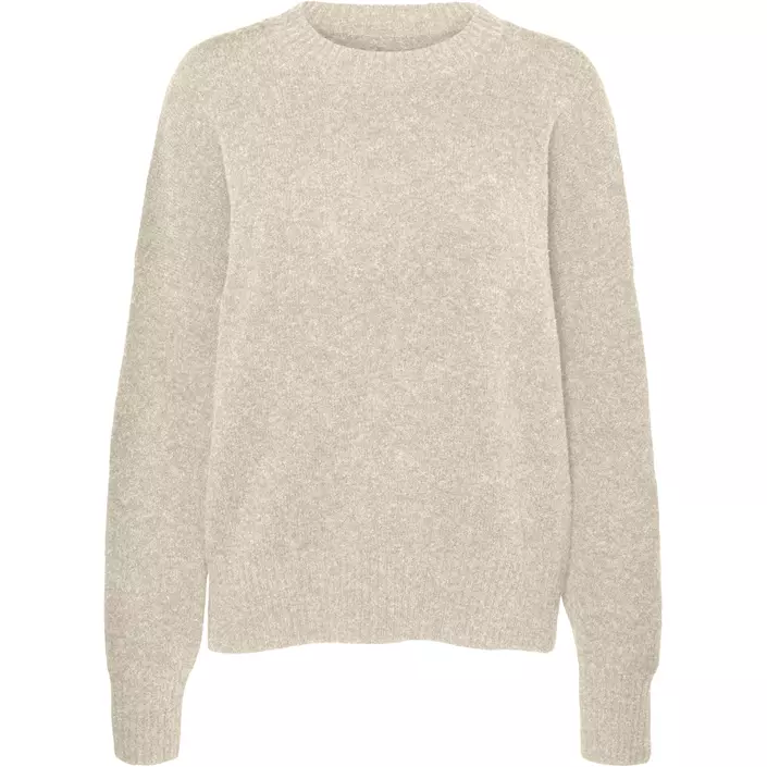 Vero Moda VMBOOM stickad tröja dam, Birch Melange, large image number 0
