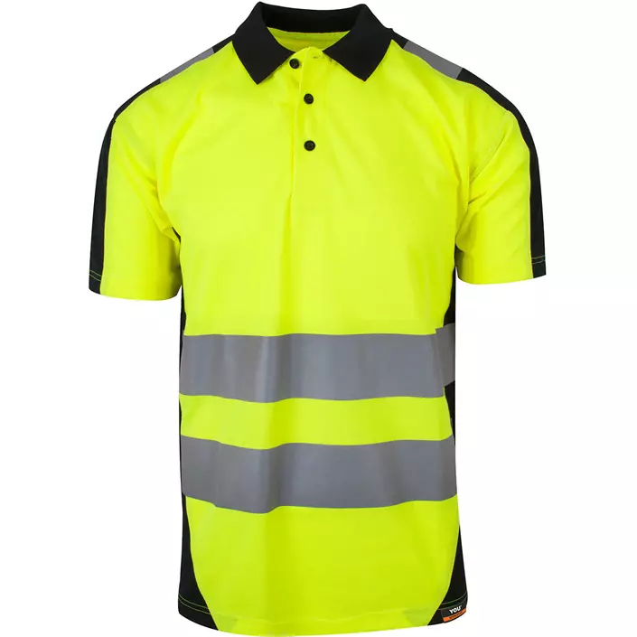 YOU Borås visibility polo shirt, Hi-Vis Yellow, large image number 0