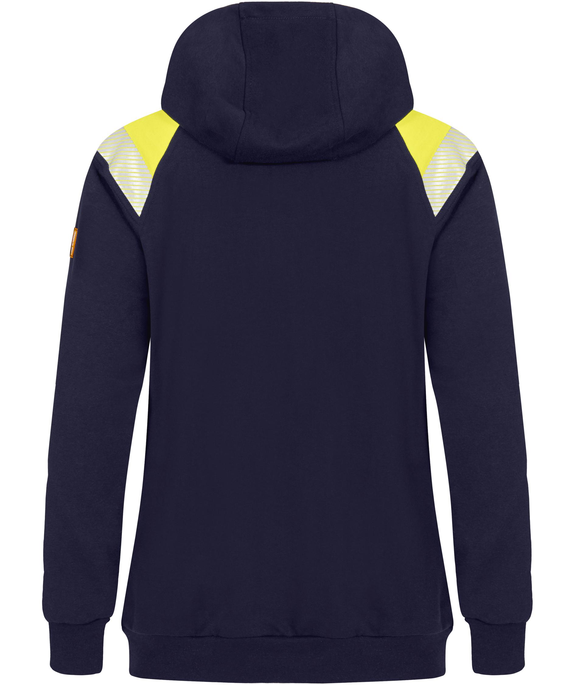 Tranemo FR Damen Hoodie, Hi-Vis gelb/marine, large image number 1