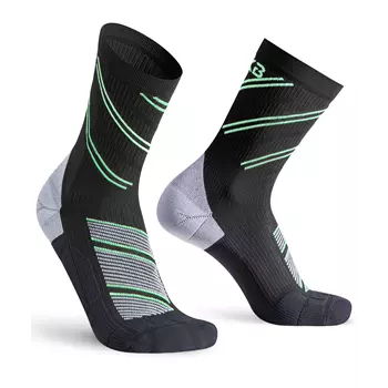Oxyburn Escape socks, Black/Atoll