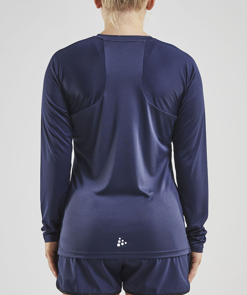 Craft Pro Control Impact long-sleeved women's T-shirt, Navy/White, large image number 3