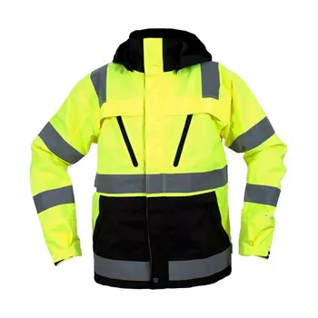 Abeko Åbo work jacket, Hi-vis Yellow/Black