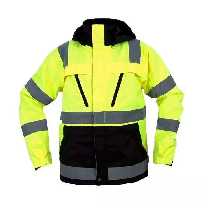 Abeko Åbo work jacket, Hi-vis Yellow/Black, large image number 0