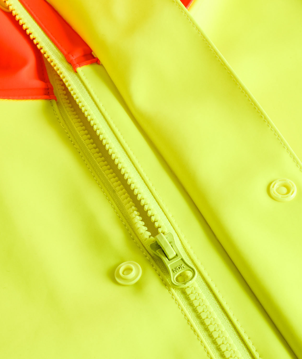 Lyngs&oslash;e PVC rain jacket, Hi-vis Yellow/Marine, large image number 3