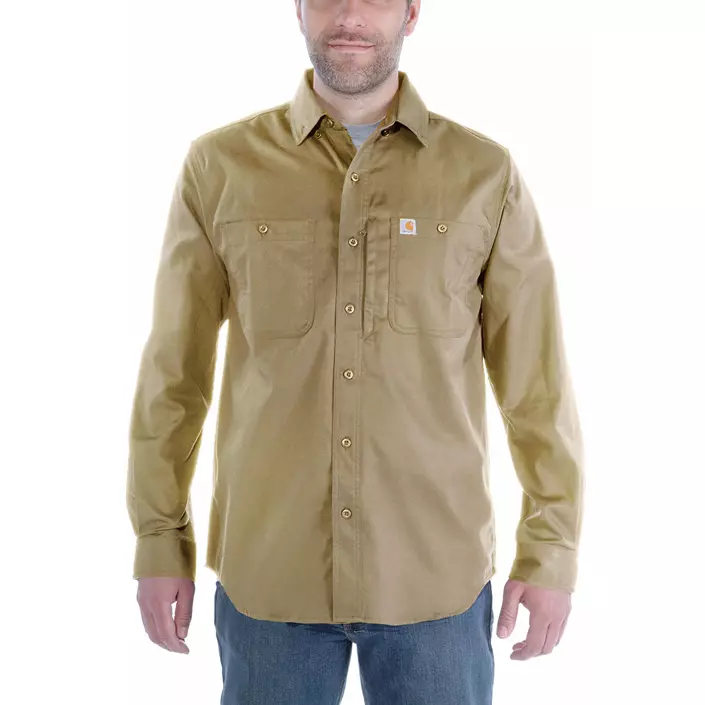 Carhartt Rugged Professional skjorte, Dark khaki, large image number 1