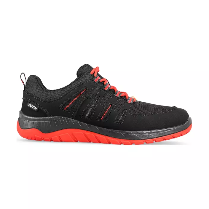 2nd qaulity product Elten Maddox Black-Red Low work shoes O2, Black/Red, large image number 1