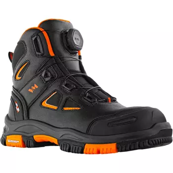 VM Footwear Hartford Sicherheitsstiefeletten S3, Schwarz/Orange
