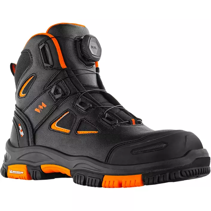VM Footwear Hartford skyddskängor S3, Svart/Orange, large image number 0
