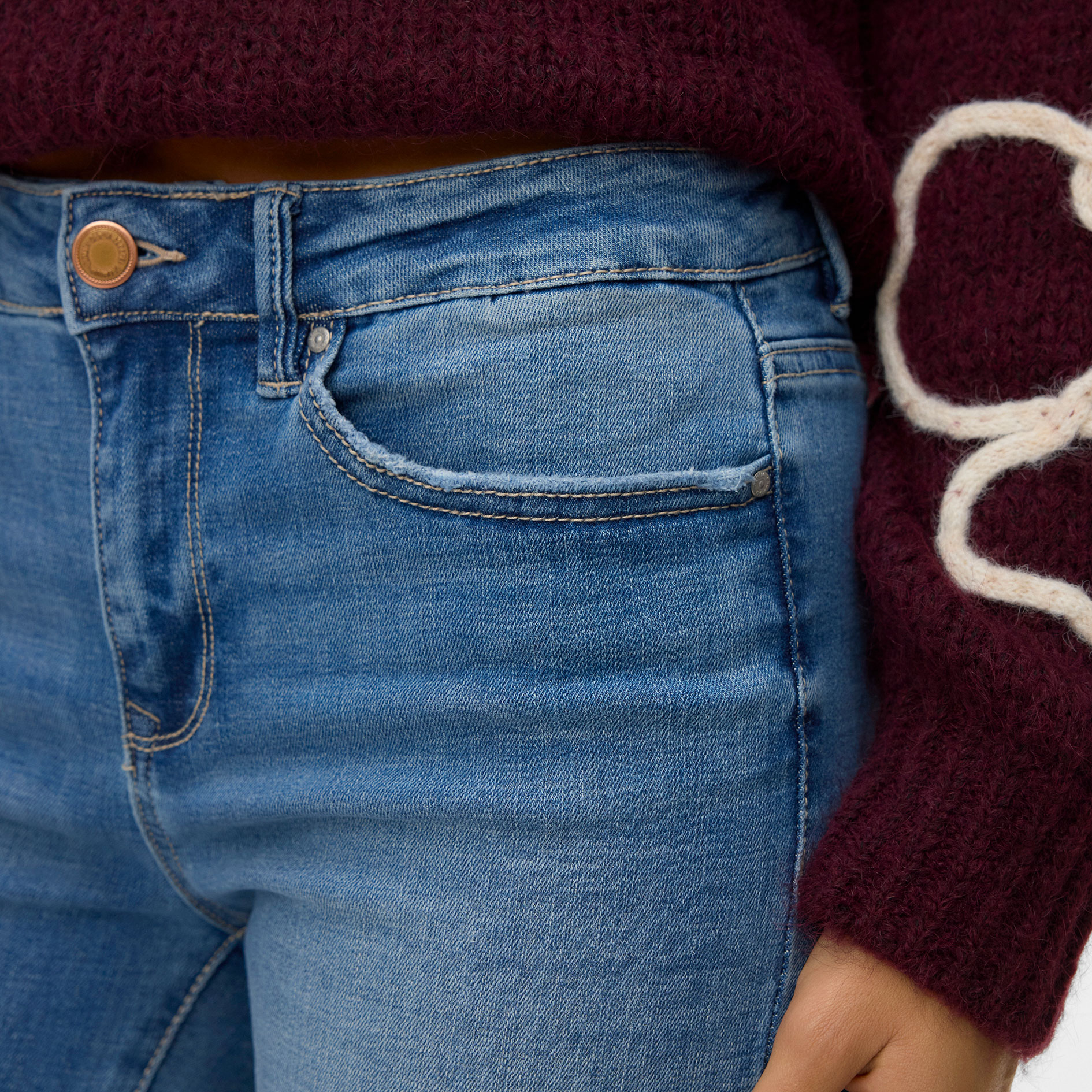 Vero Moda VMFLASH MR STRAIGHT jeans, Medium Blue Denim, large image number 3