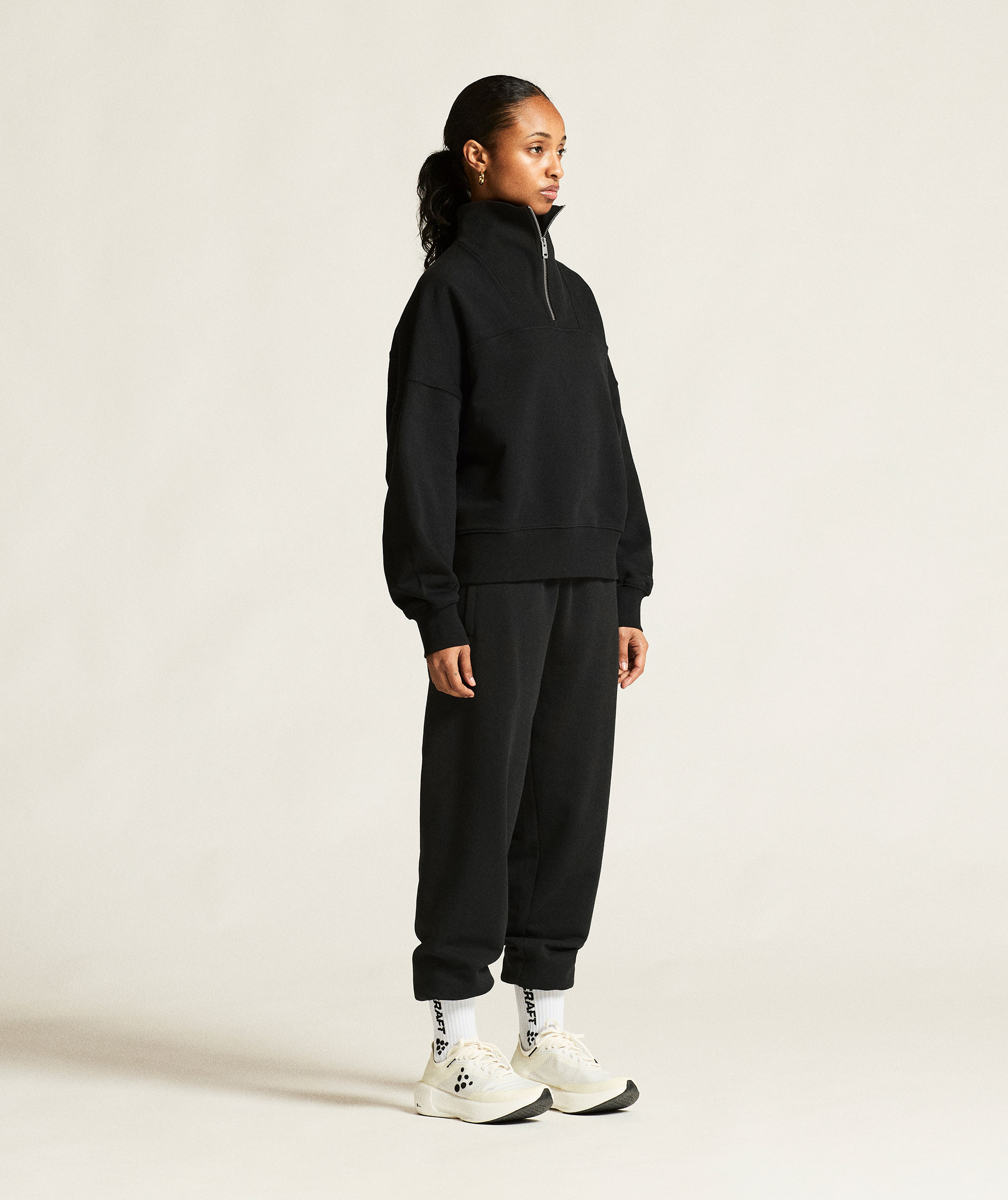 Craft Frequent women's half zip, Black, large image number 7