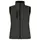 Clique lined women's softshell vest, Dark Grey, Dark Grey, swatch