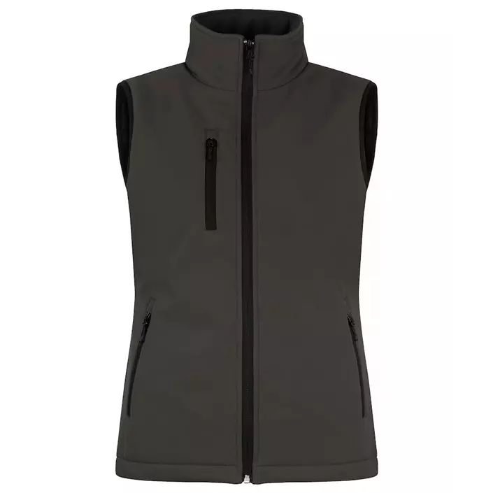 Clique lined women's softshell vest, Dark Grey, large image number 0