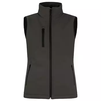 Clique lined women's softshell vest, Dark Grey