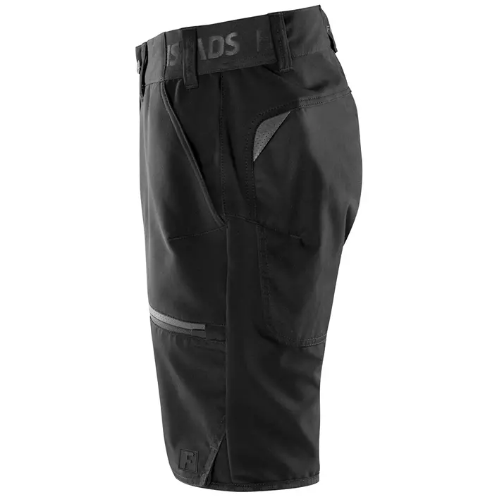 Fristads Outdoor Carbon semistretch dame shorts, Sort, large image number 2