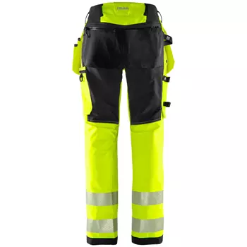 Fristads Green women's craftsman trousers 2664 GSTP full stretch, Hi-vis Yellow/Black