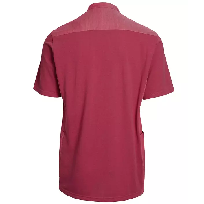 Kentaur kortermet pique skjorte, Bringebær rød Melange, large image number 1
