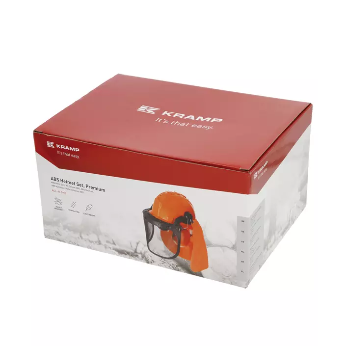 Kramp Premium forest helmet package, Orange/Black, Orange/Black, large image number 2