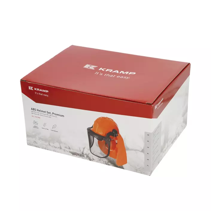 Kramp Premium forest helmet package, Orange/Black, Orange/Black, large image number 2