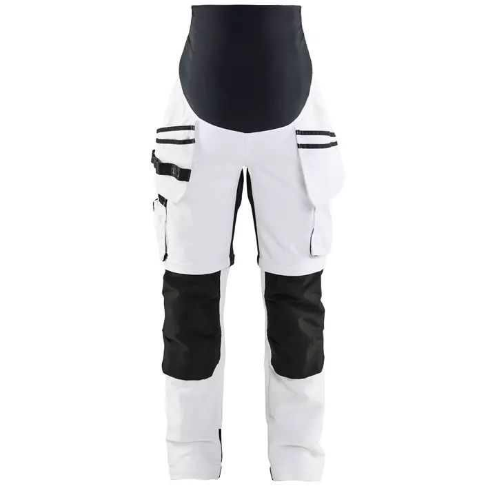 Blåkläder maternity craftsman trousers full stretch, White/Black, large image number 0