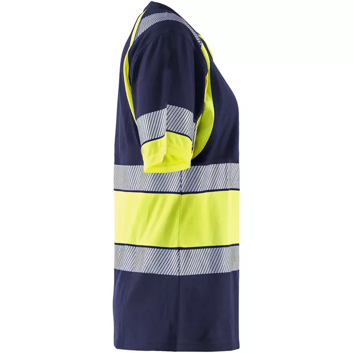 Blåkläder T-shirt dam, Marin/Hi-Vis gul, large image number 3