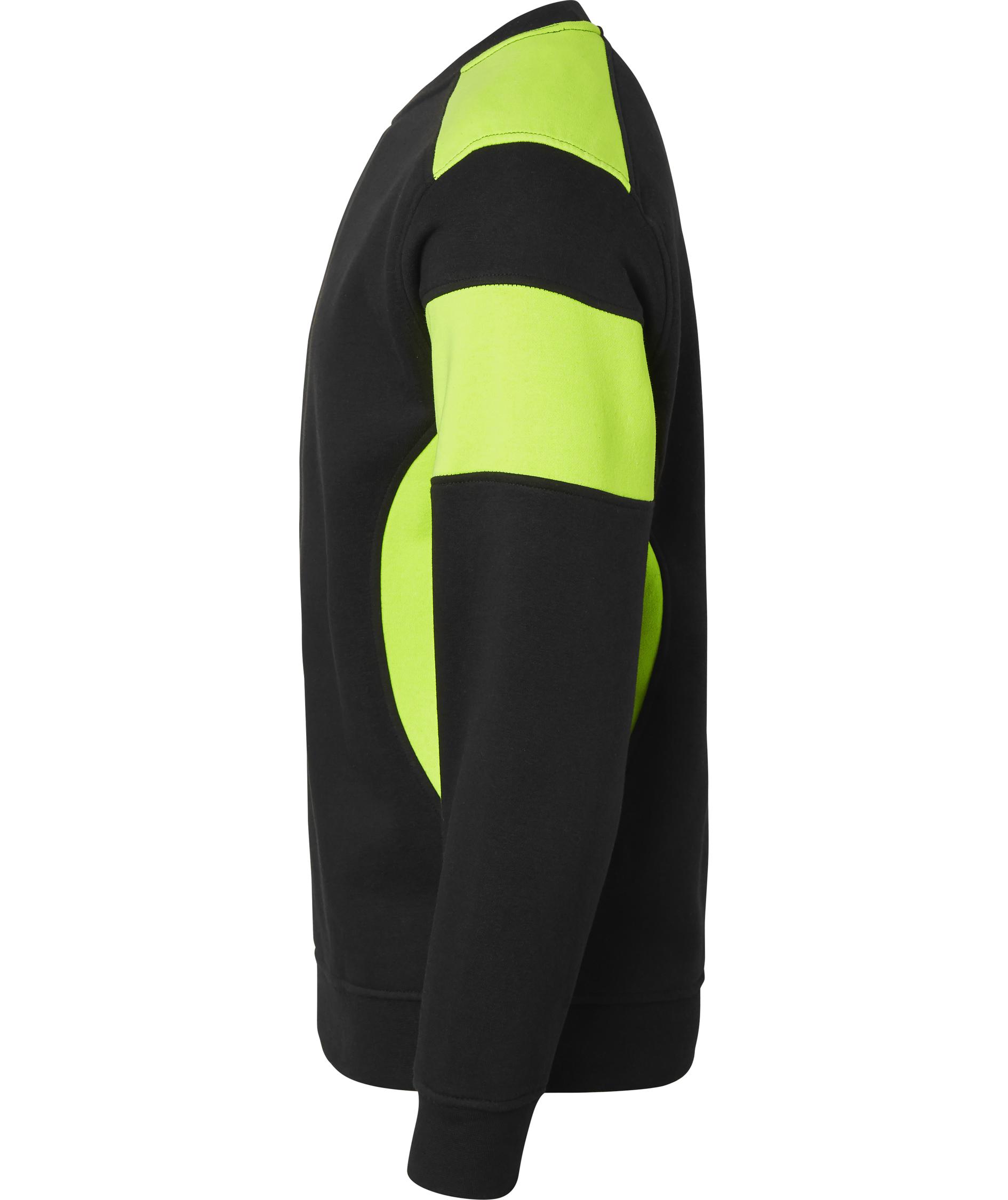 Top Swede sweatshirt 221, Black/Hi-Vis Yellow, large image number 3