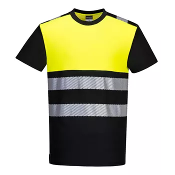 Portwest PW3 T-shirt, Hi-Vis Black/Yellow