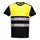 Portwest PW3 T-skjorte, Hi-Vis Svart/Gul, Hi-Vis Svart/Gul, swatch
