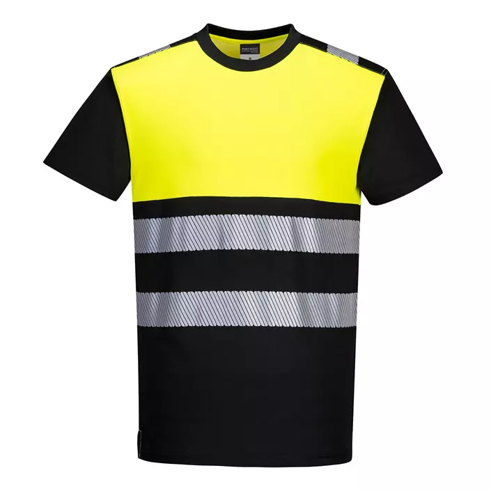 Portwest PW3 T-shirt, Hi-Vis Black/Yellow, large image number 0