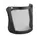 Hellberg Safe steel mesh visor, Black, Black, swatch